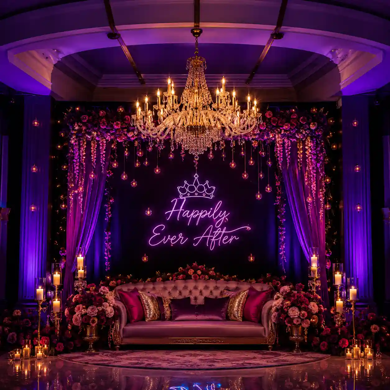 Sangeet night stage decor