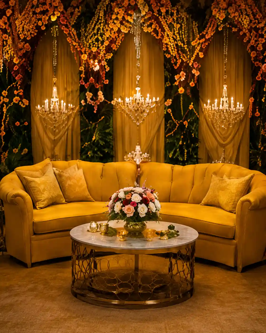 Haldi and Mehendi seating