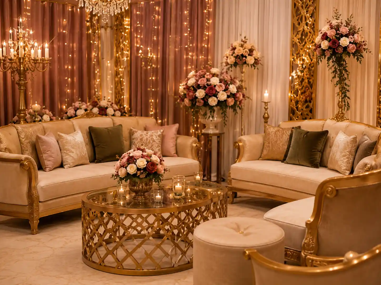 Lounge seating setup