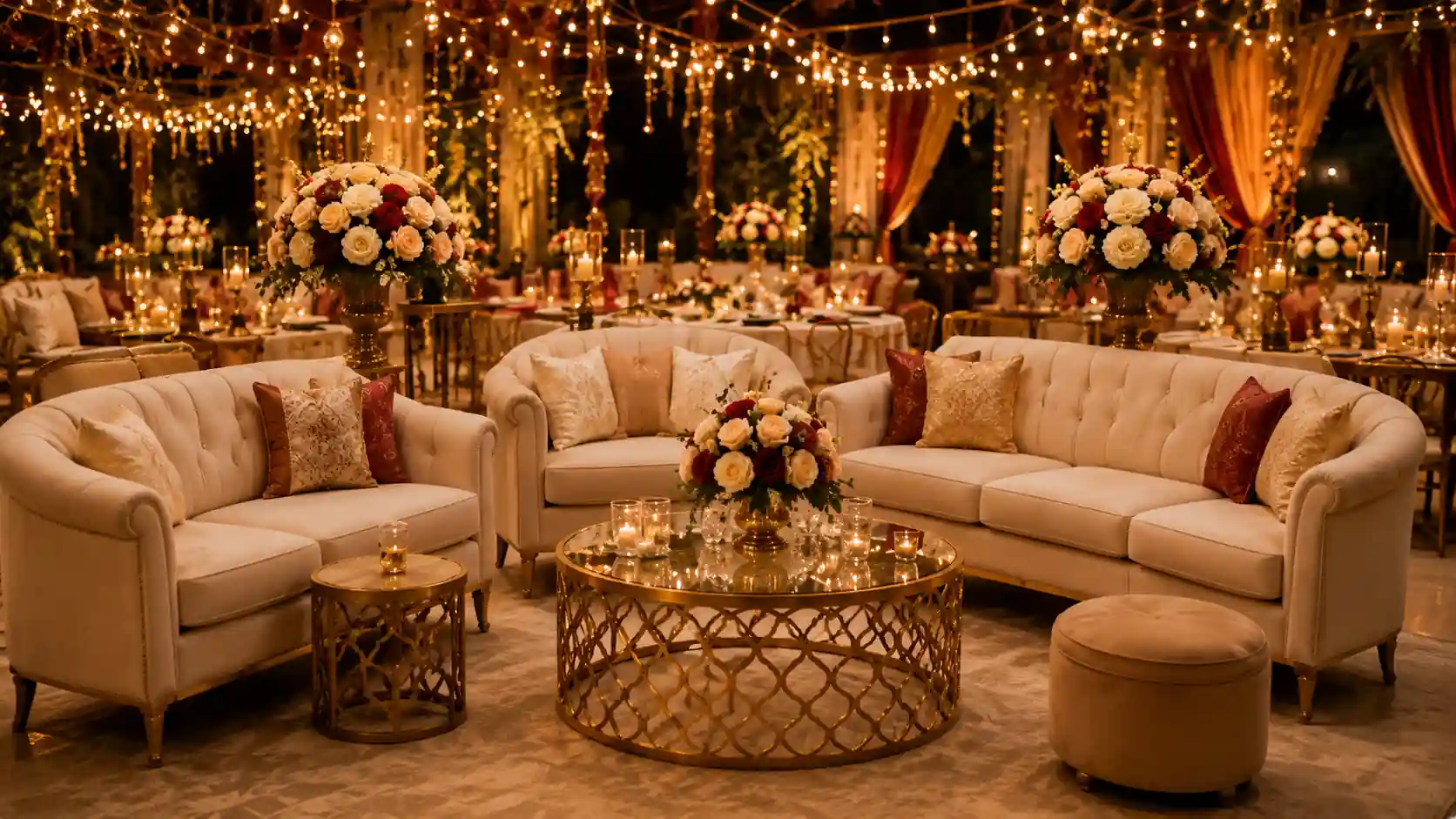 Luxury lounge setup