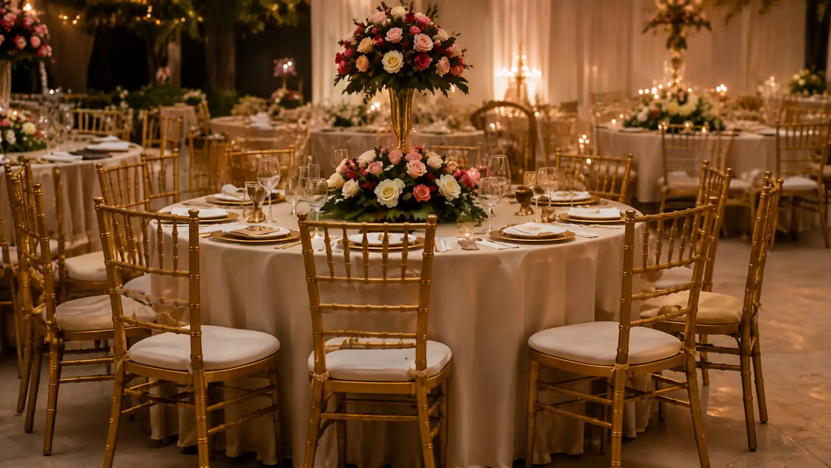 Wedding candle table decor