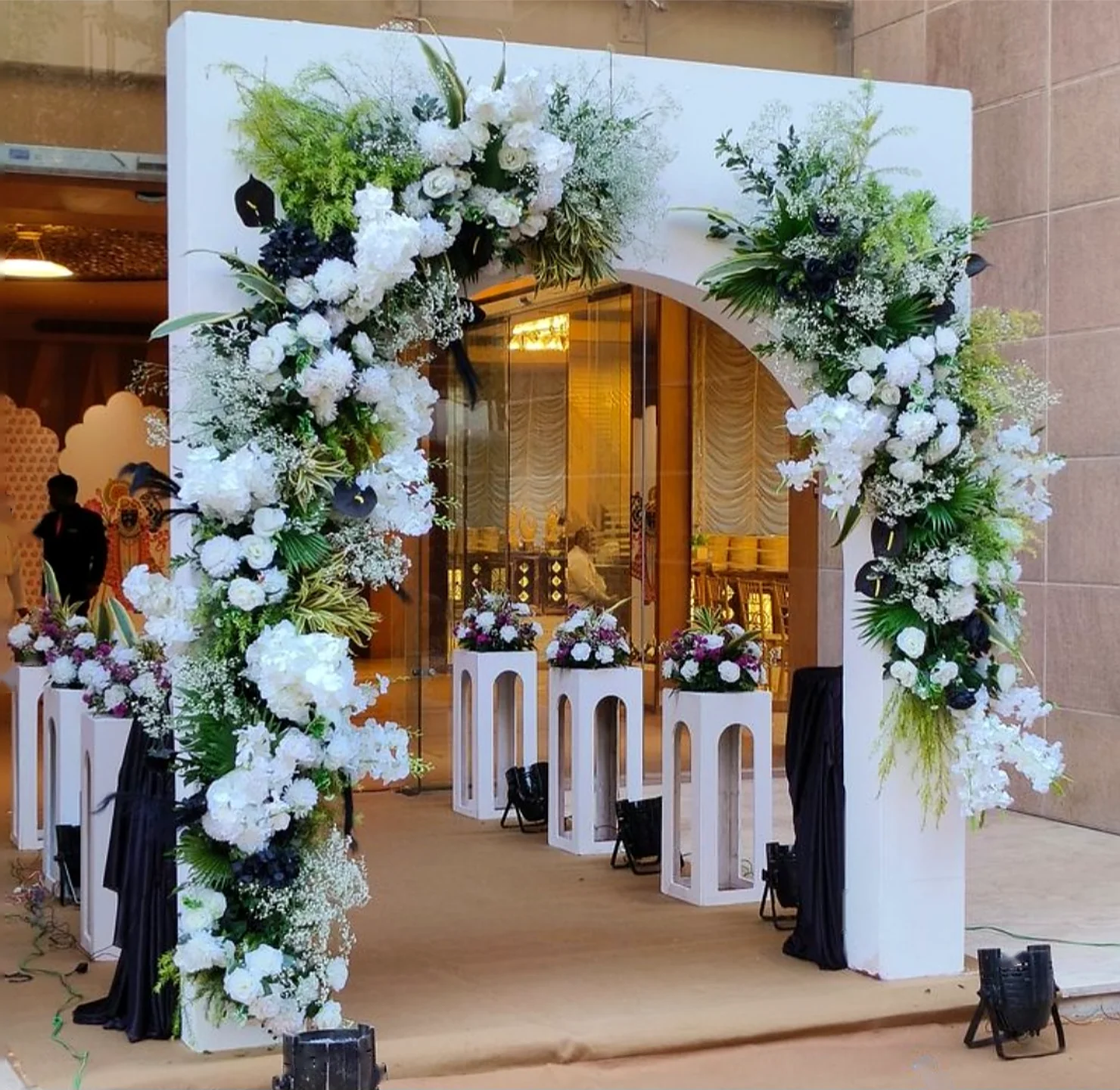 Destination wedding stage decor