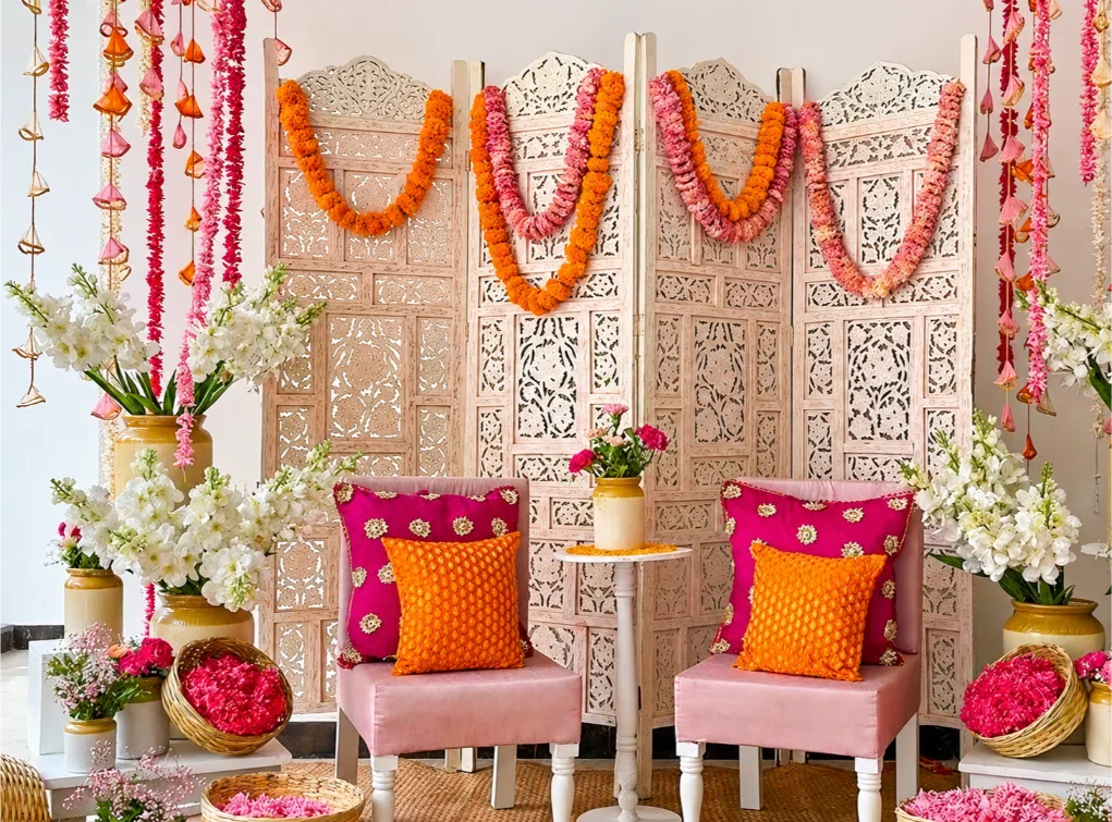 Custom props and styling for wedding home decor