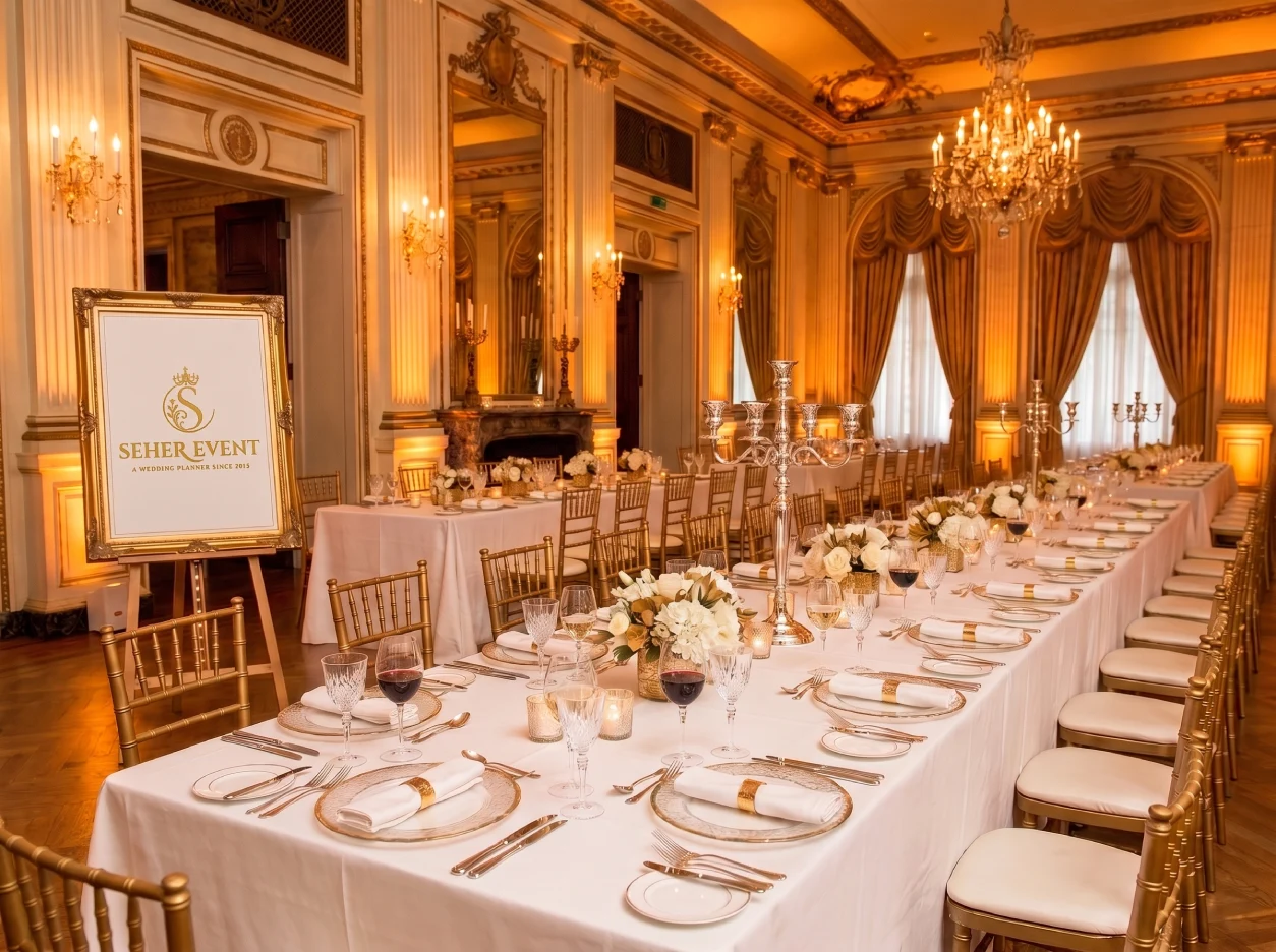 Corporate dining setup
