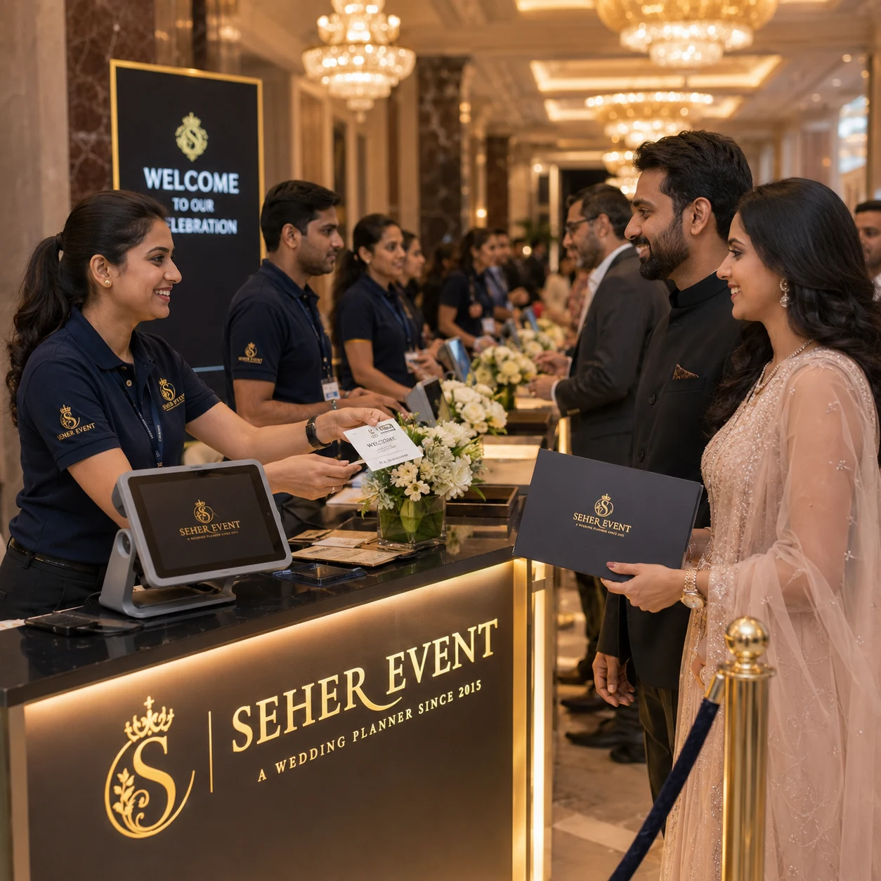 Event registration desk management
