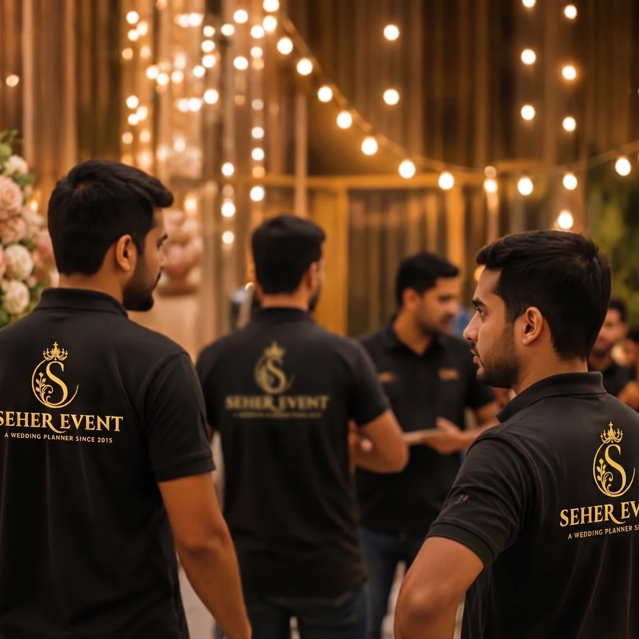 Destination wedding coordination team